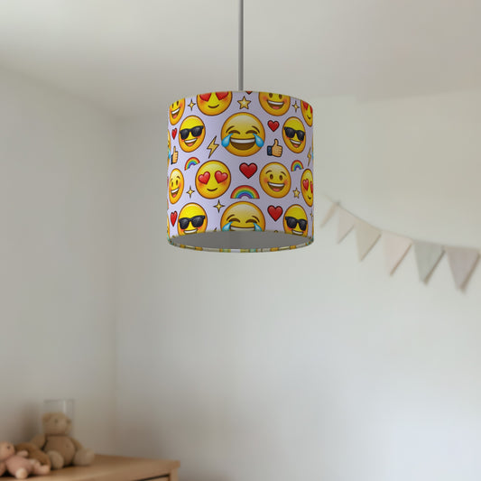 Lilac Emoji Party lampshade - 20cm x 18.5cm Ceiling - photo 2