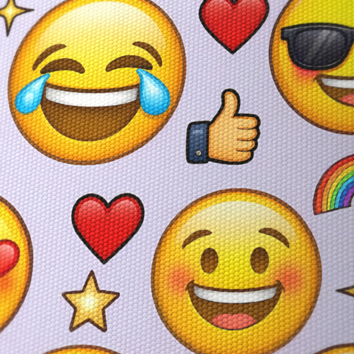 Lilac Emoji Party lampshade - 20cm x 18.5cm Ceiling - photo 6