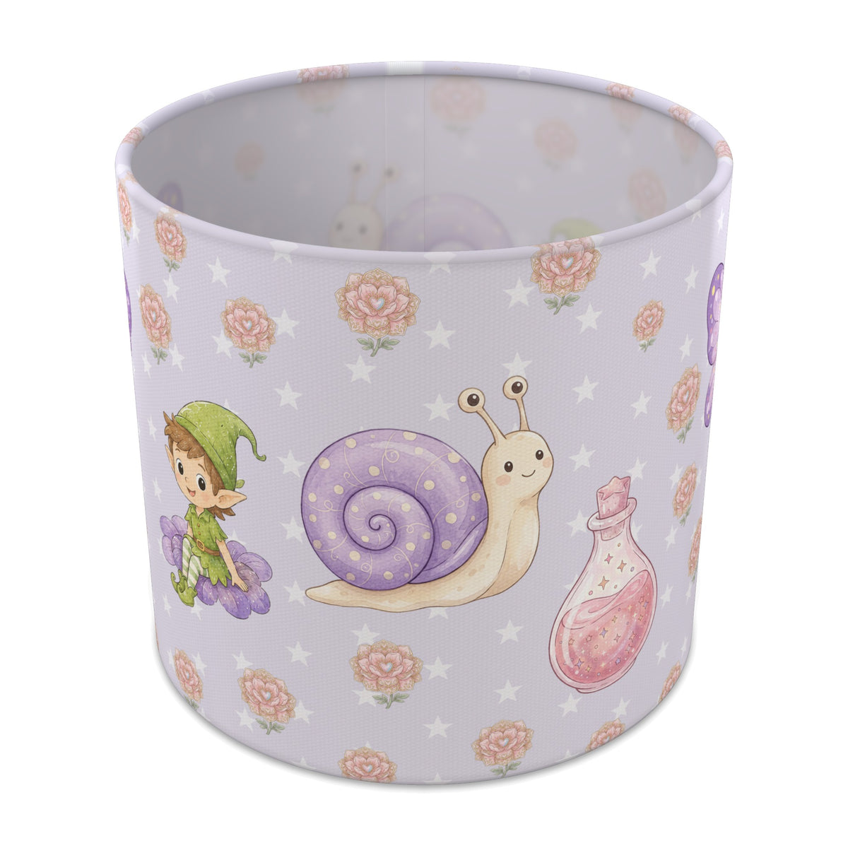 Lilac Fairy Garden lampshade - 20cm x 18.5cm Table