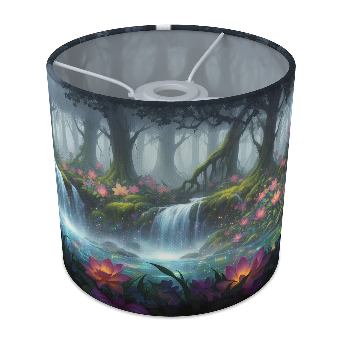 Fairytale Forest wraparound lampshade - Secret Waterfall