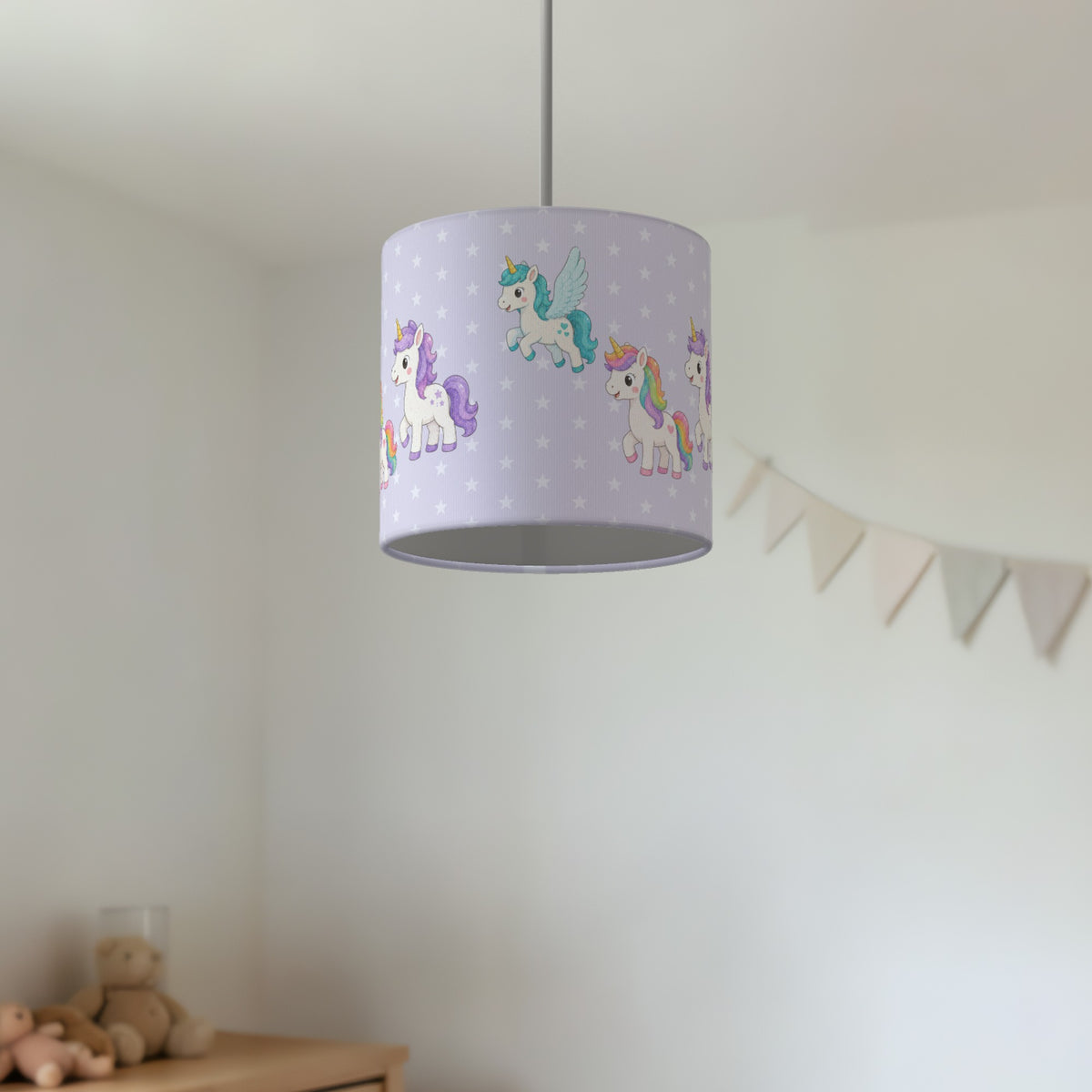 Lilac Fantasy Kingdom lampshade - 20cm x 18.5cm Ceiling - photo 2