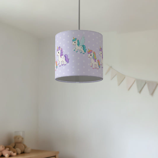 Lilac Fantasy Kingdom lampshade - 20cm x 18.5cm Ceiling - photo 2