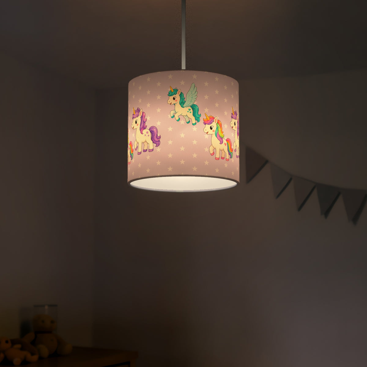 Lilac Fantasy Kingdom lampshade - 20cm x 18.5cm Ceiling - photo 5