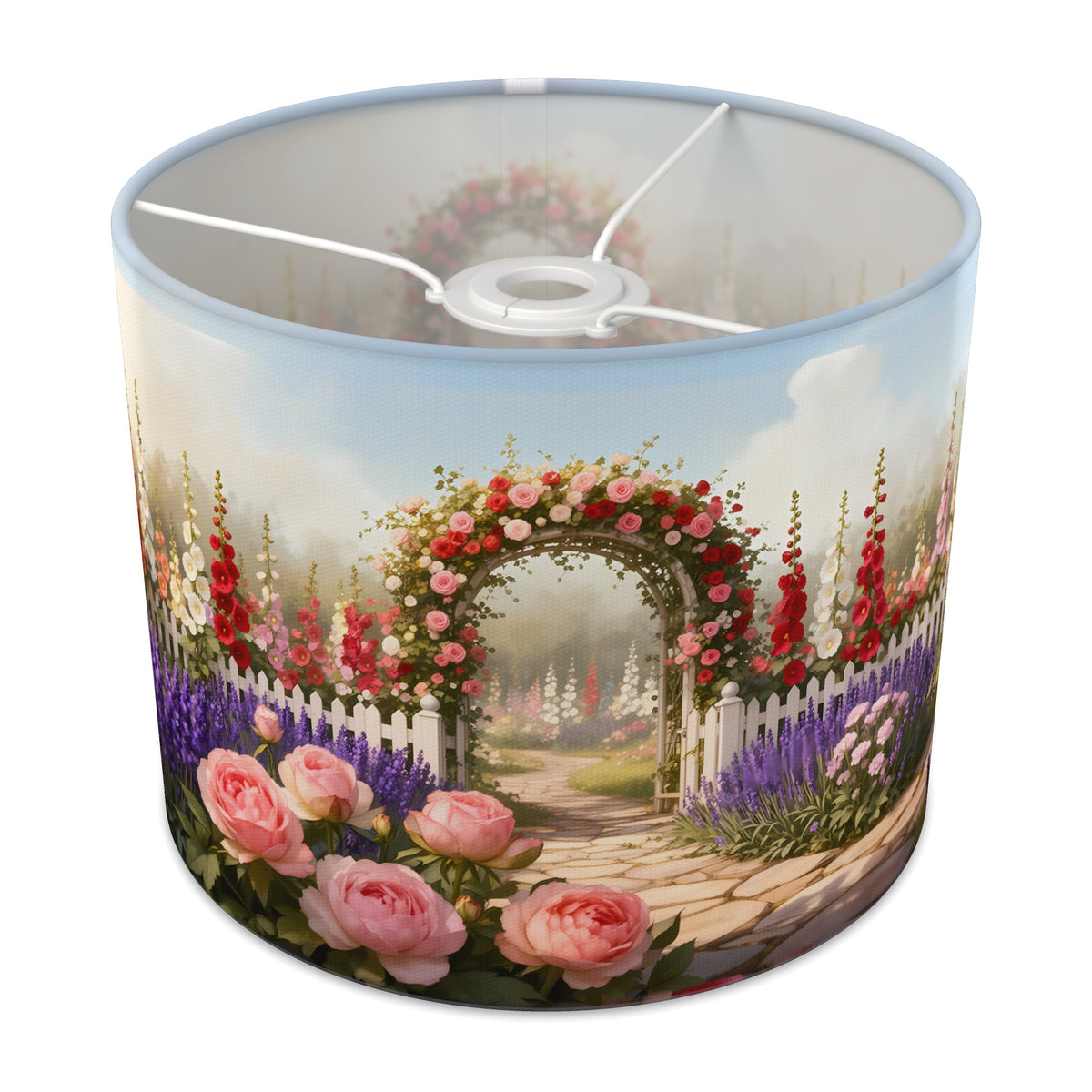 Cottage Garden Flower Meadow lampshade - 25cm x 20cm Ceiling