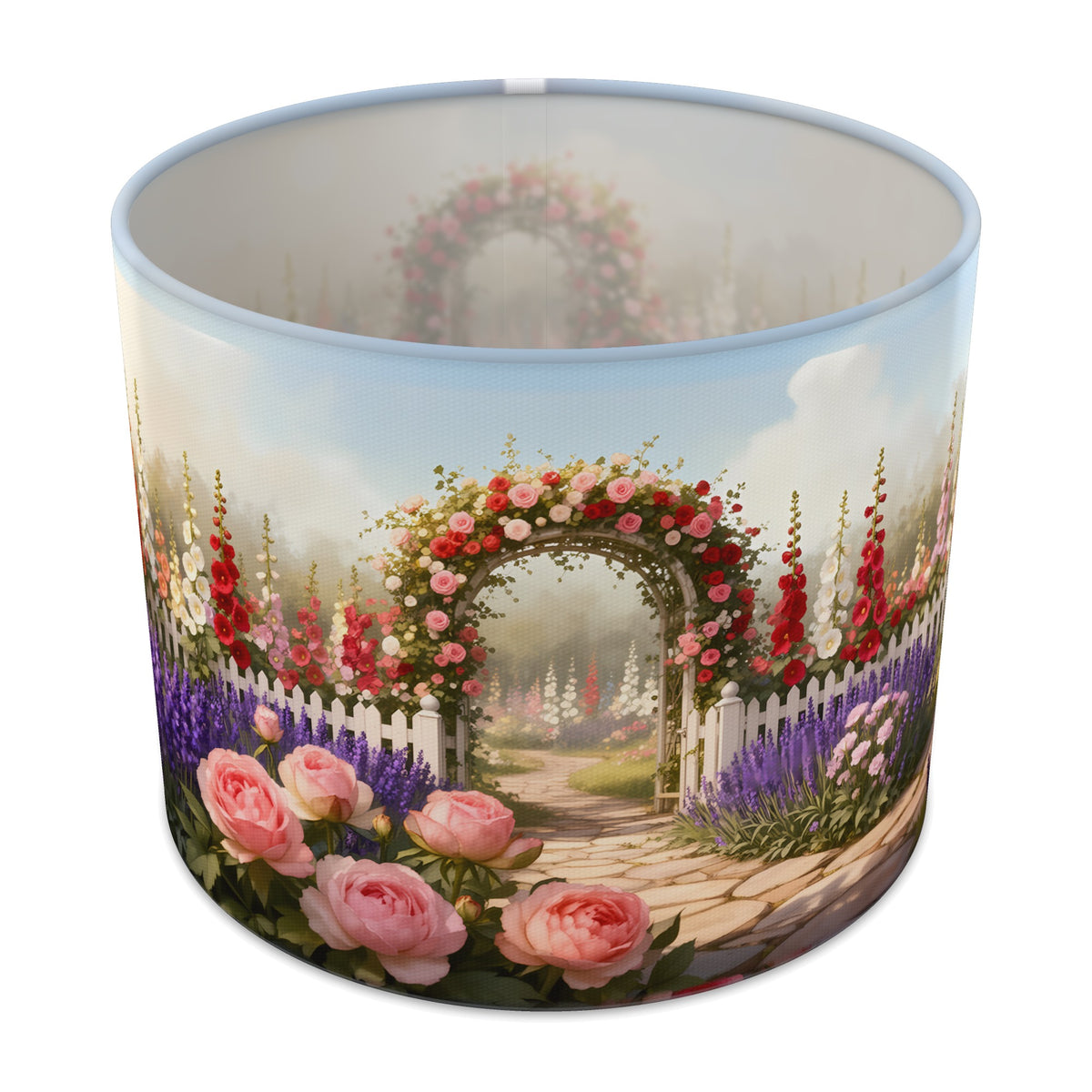Cottage Garden Flower Meadow lampshade - 25cm x 20cm Table