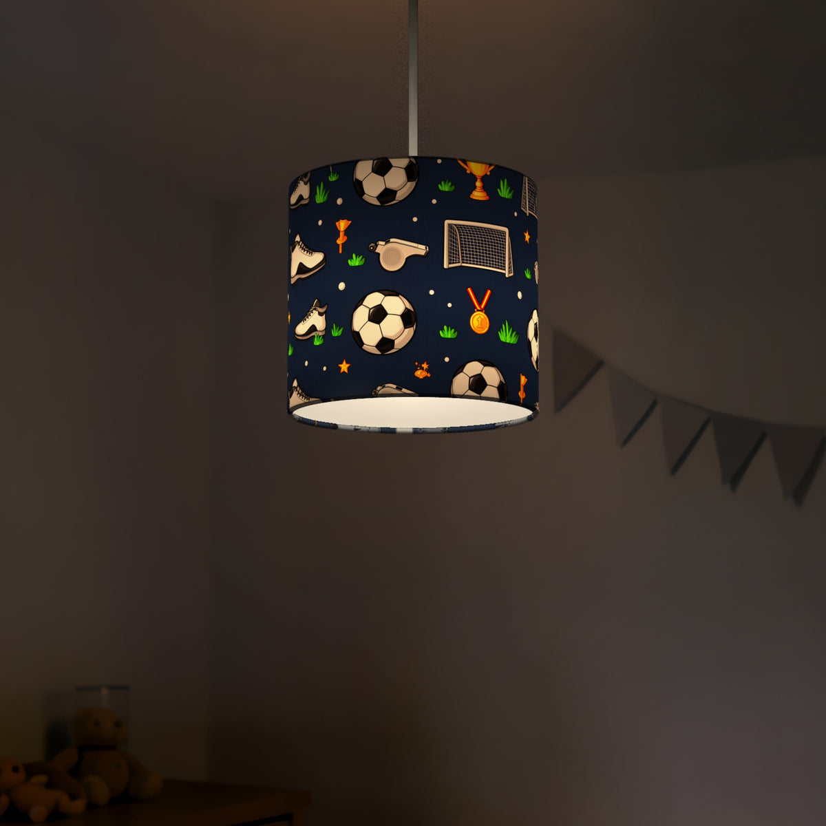 Navy Kick Off lampshade - 20cm x 18.5cm Ceiling - photo 5