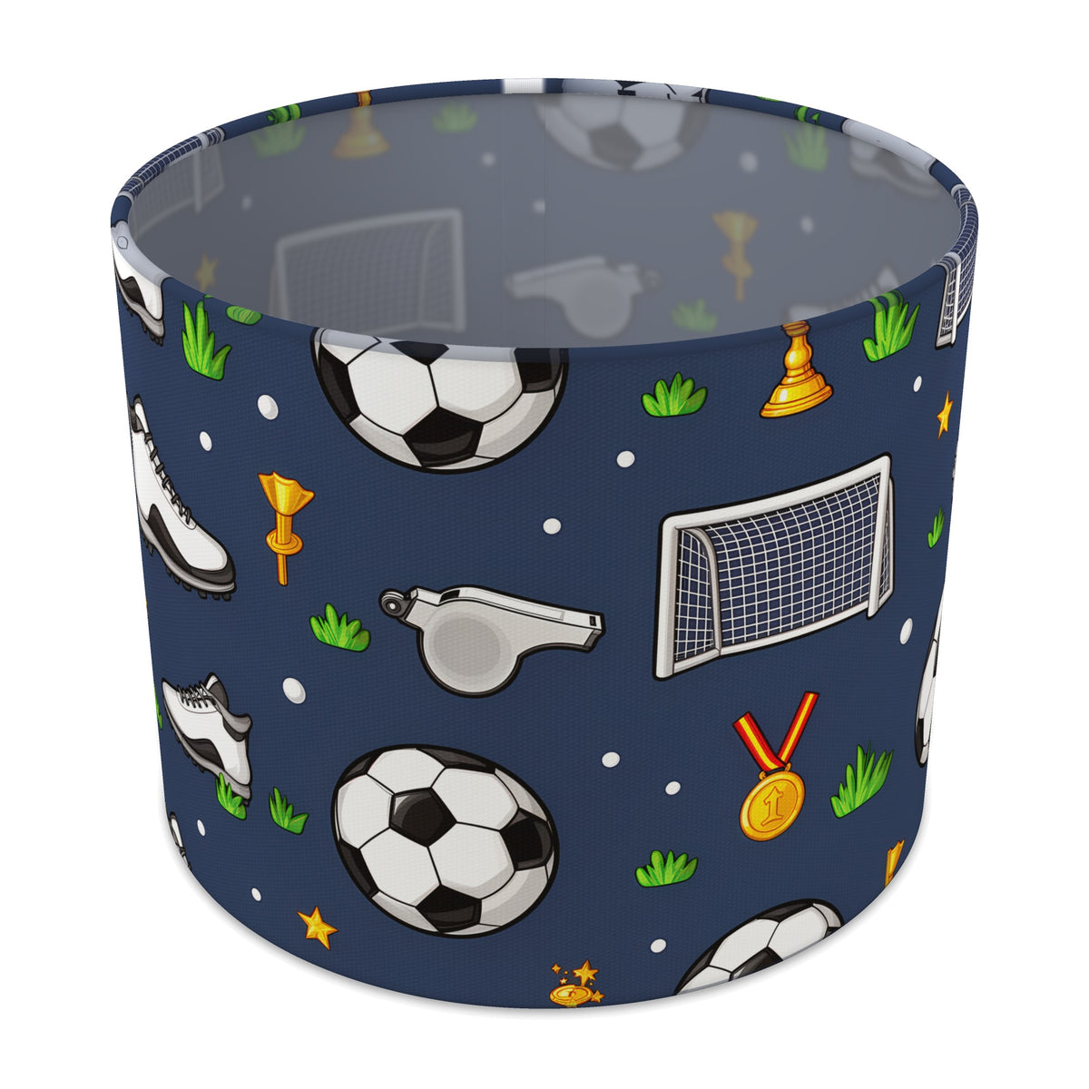Navy Kick Off lampshade - 25cm x 20cm Table