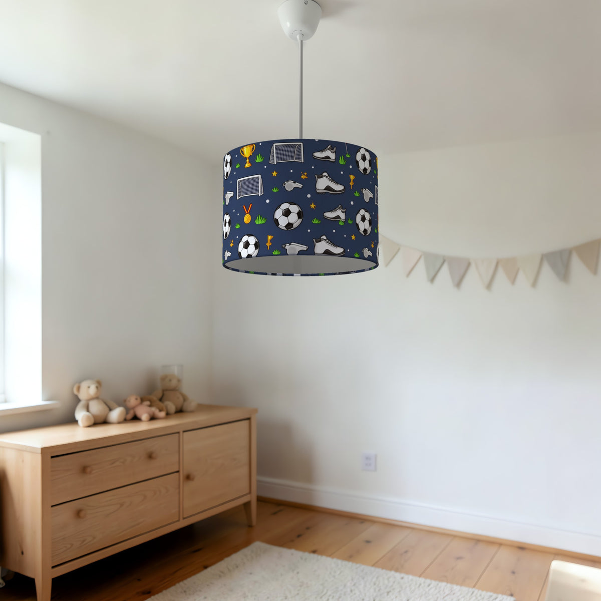 Navy Kick Off lampshade - 20cm x 18.5cm Ceiling - photo 3