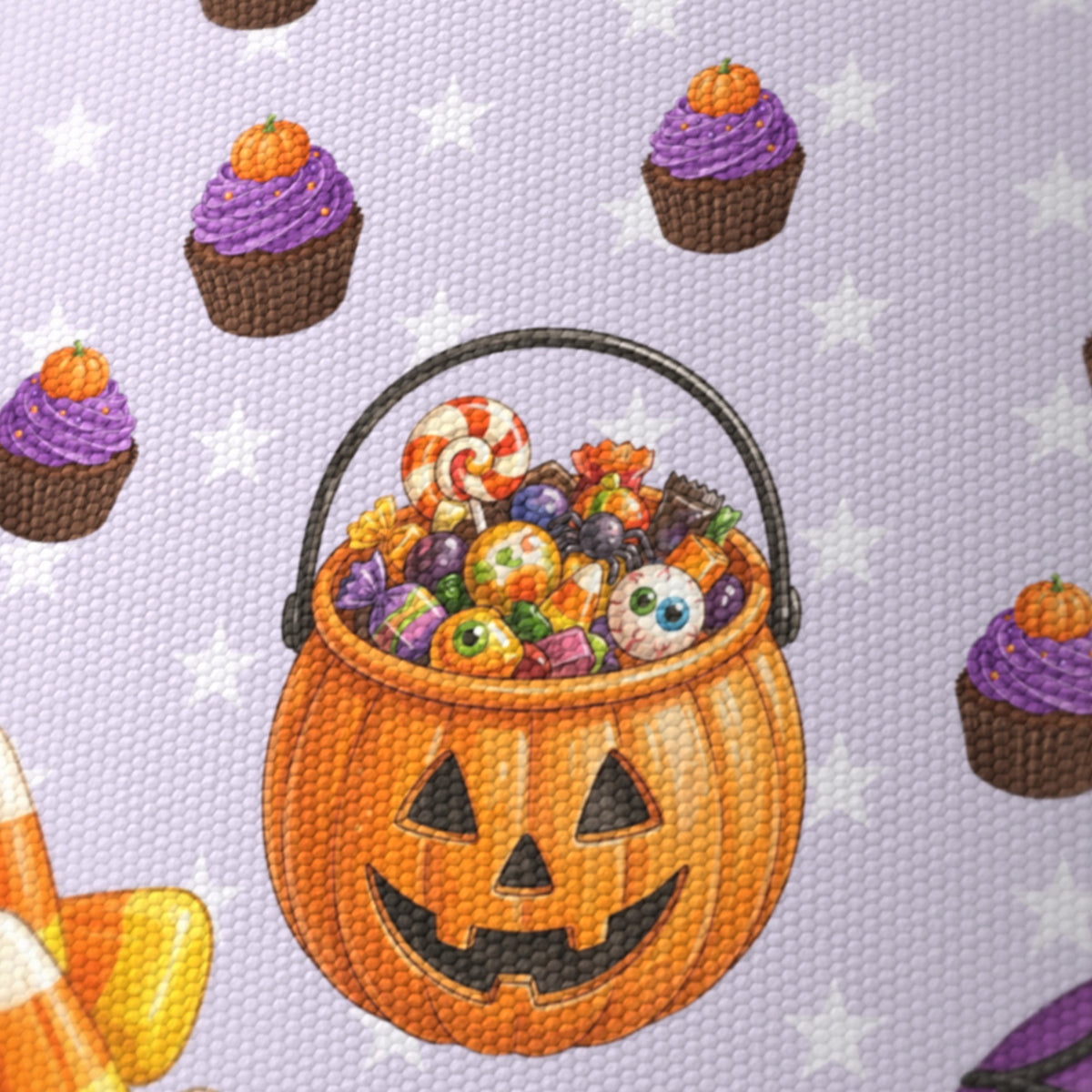 Lilac Halloween Food lampshade - 20cm x 18.5cm Ceiling - photo 6