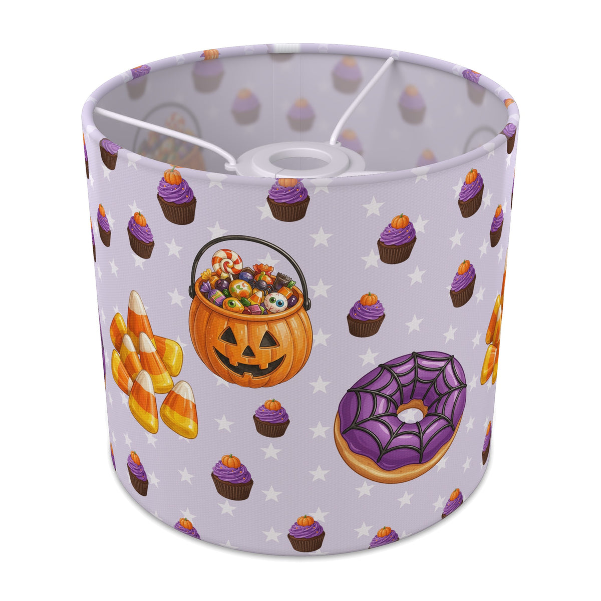 Lilac Halloween Food lampshade - 20cm x 18.5cm Ceiling - main photo