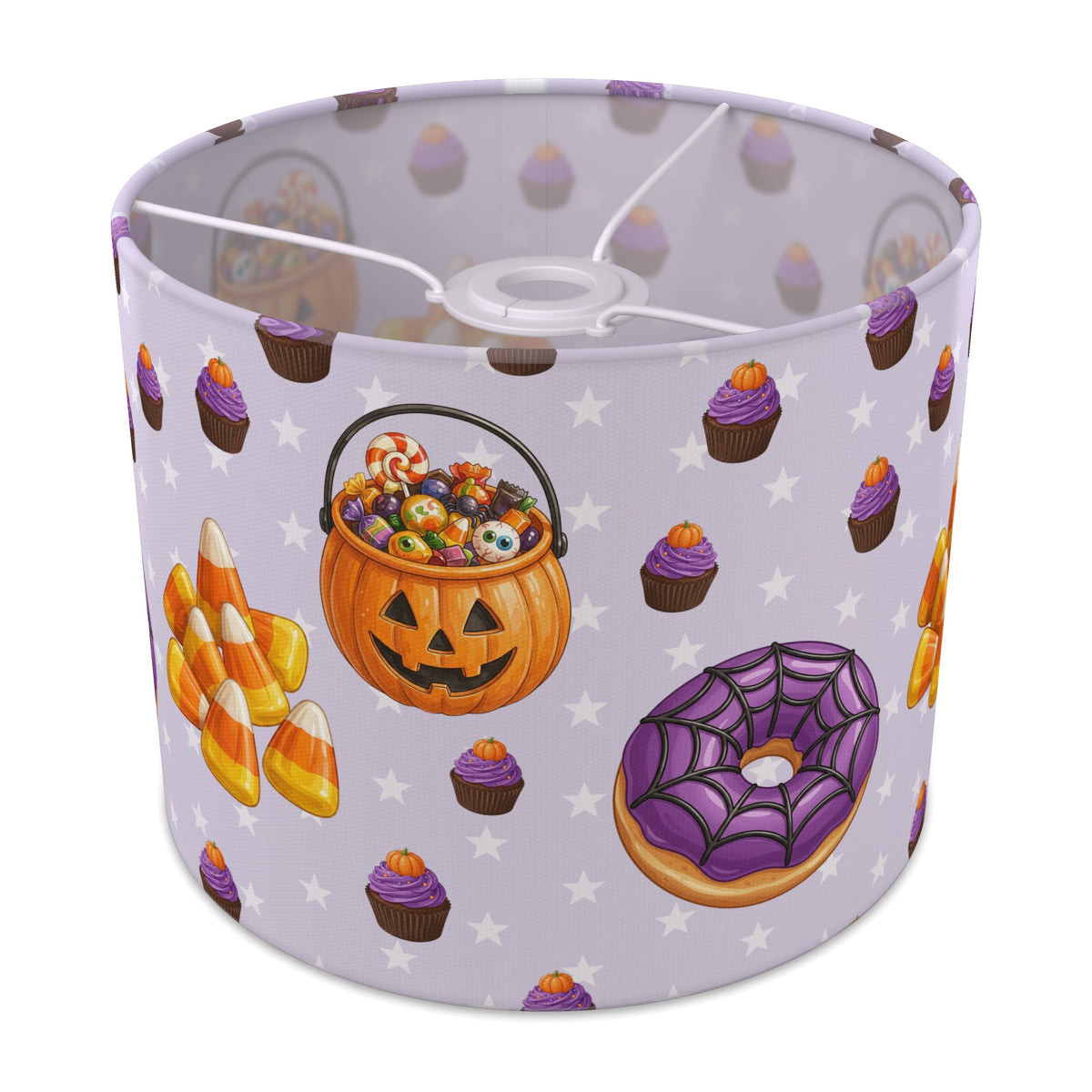 Lilac Halloween Food lampshade - 25cm x 20cm Ceiling