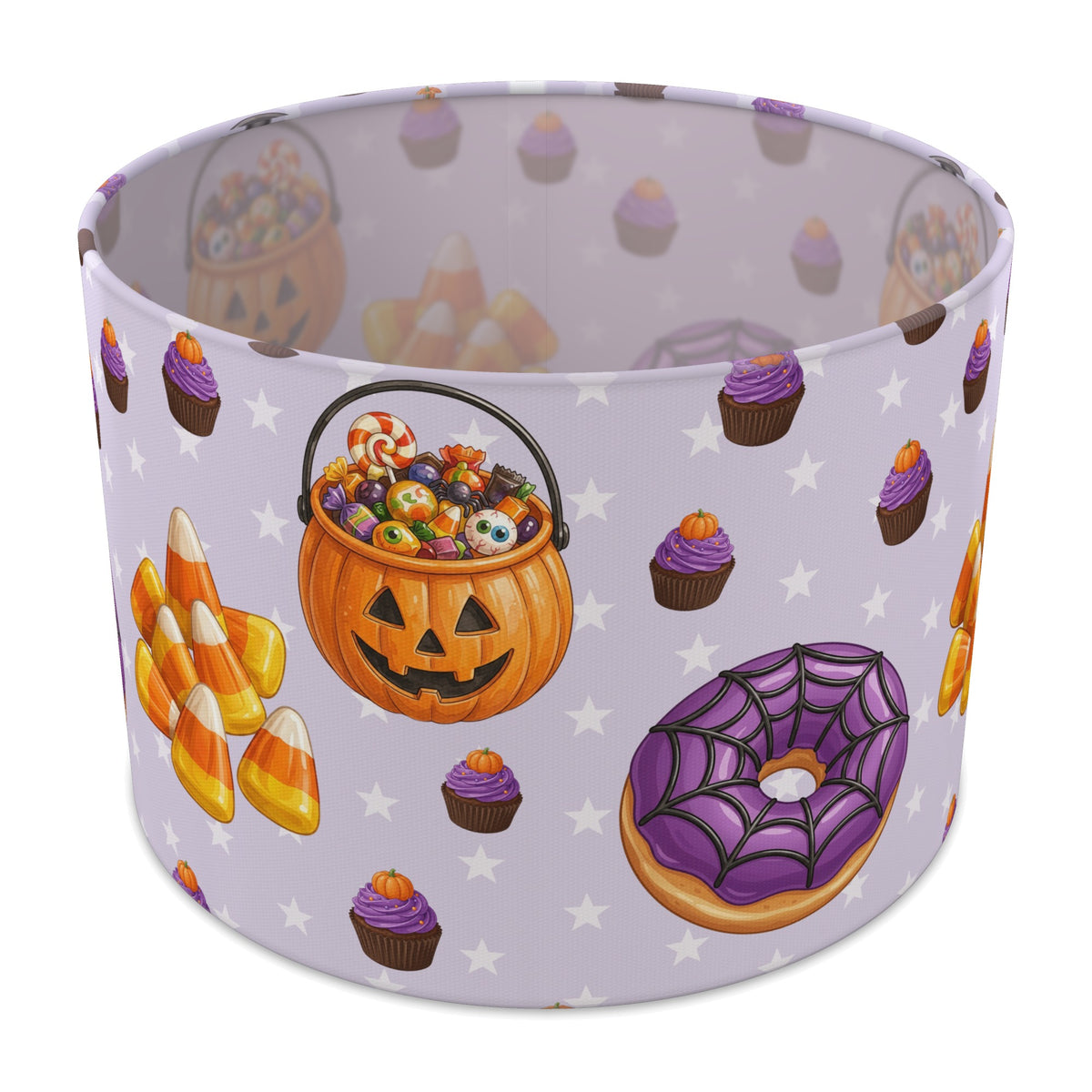 Lilac Halloween Food lampshade - 30cm x 21cm Table