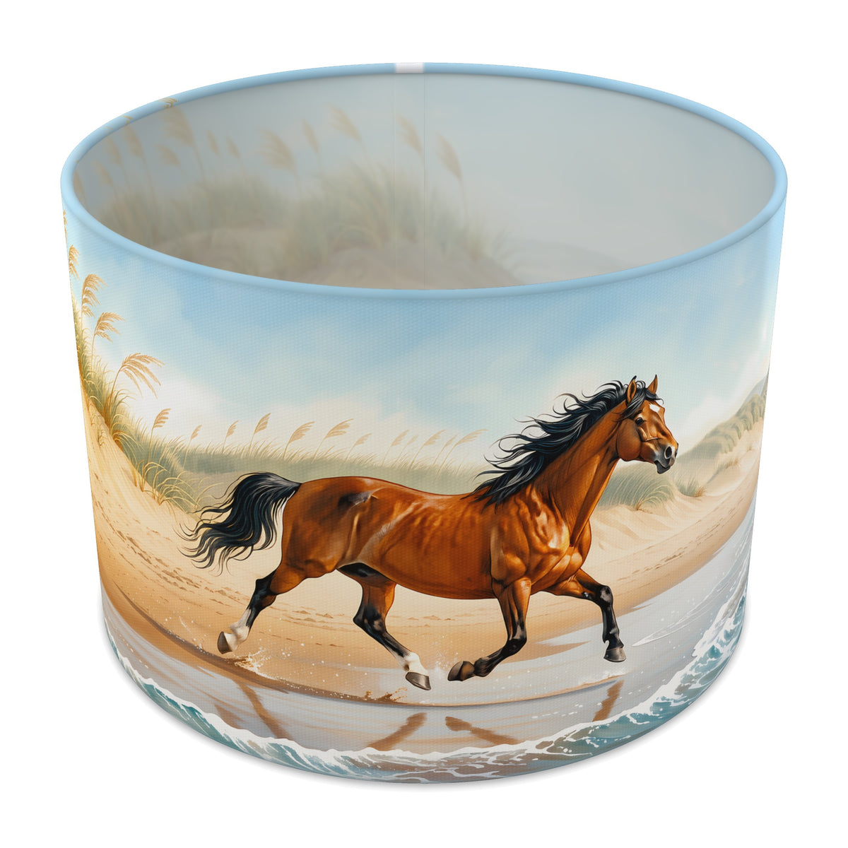 Beach Gallop Pony Meadow lampshade - 30cm x 21cm Table