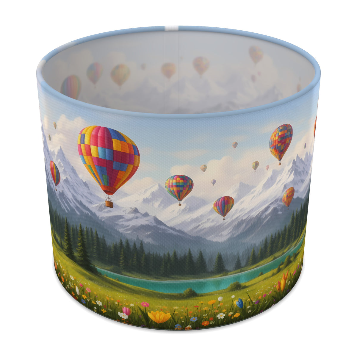 Mountain Flight Balloon Skies lampshade - 25cm x 20cm Table