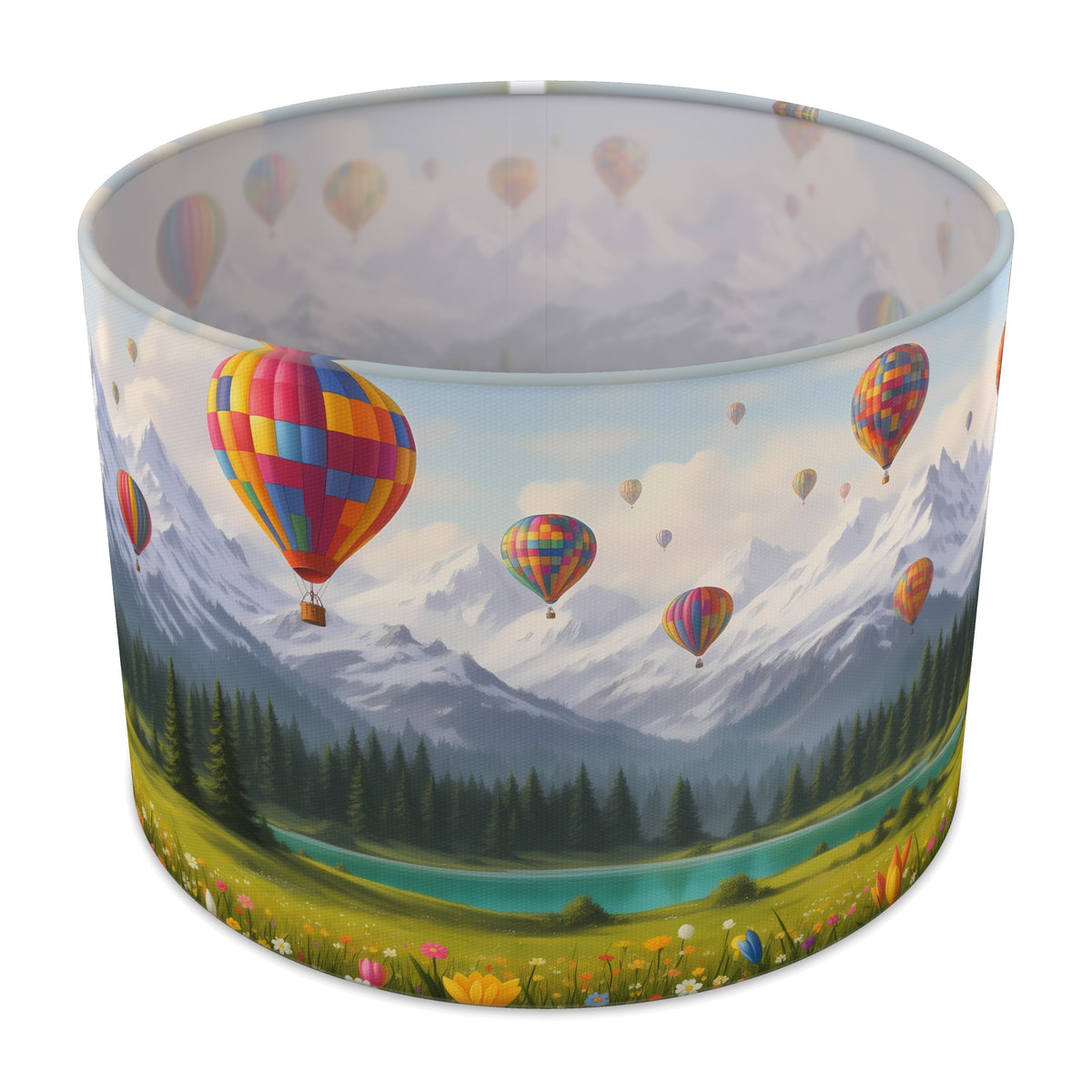 Mountain Flight Balloon Skies lampshade - 30cm x 21cm Table
