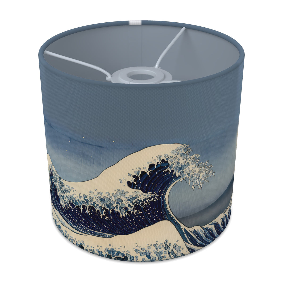 Great Wave wraparound lampshade - Moonlit Wave