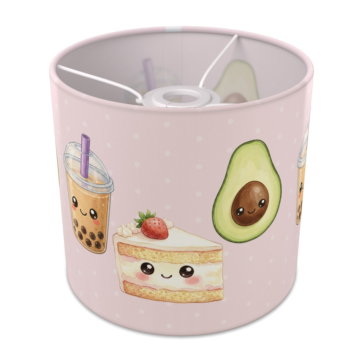 Blush Kawaii Food lampshade - 20cm x 18.5cm Ceiling - main photo