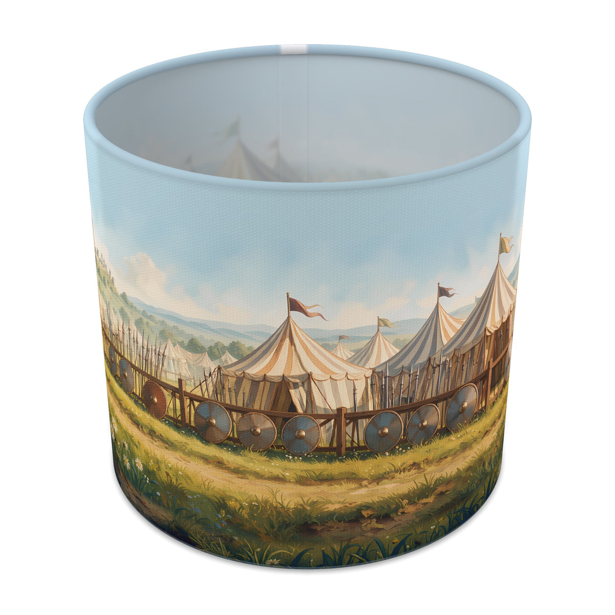 Tournament Field Knights Castle lampshade - 20cm x 18.5cm Table