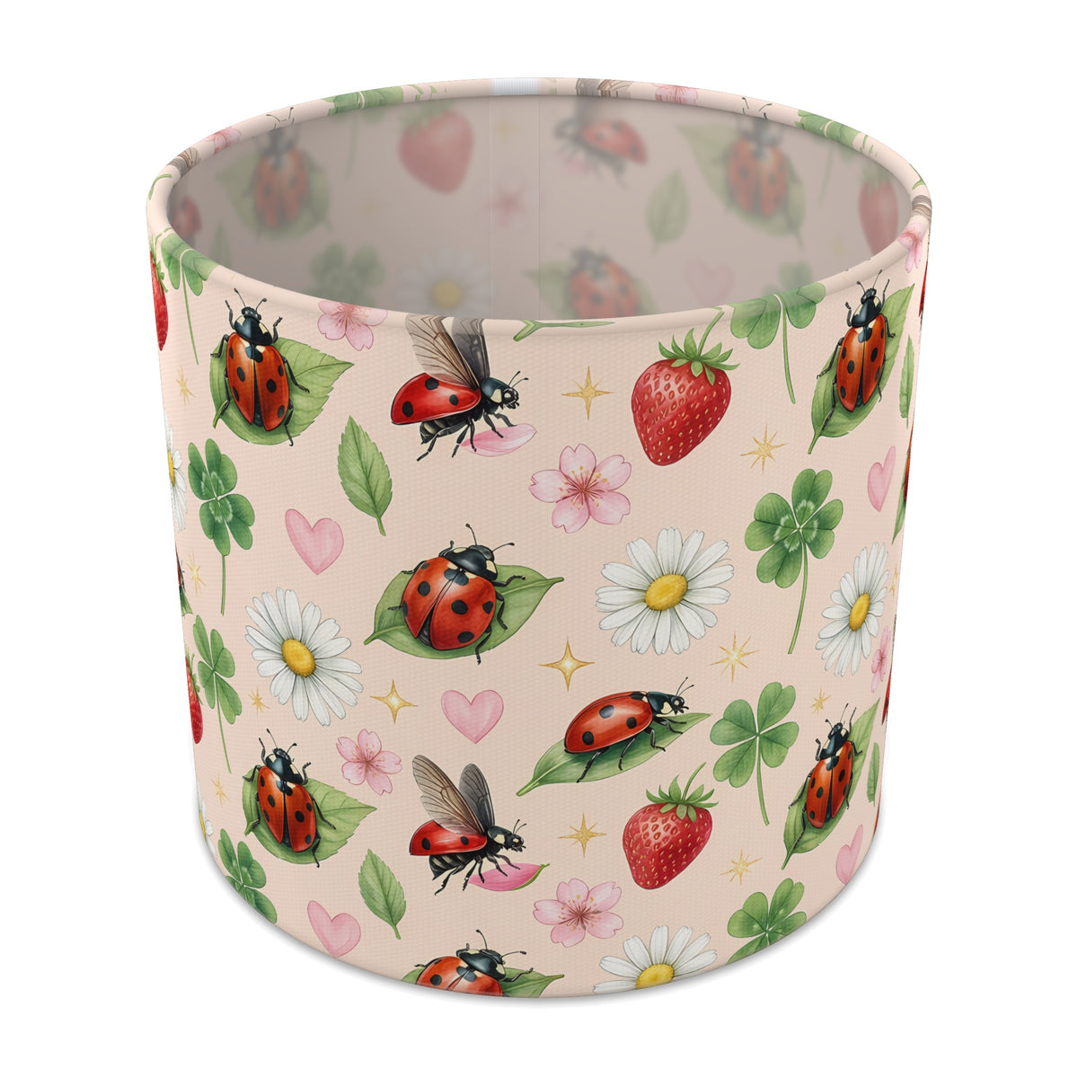 Blush Lucky Ladybirds lampshade - 20cm x 18.5cm Table