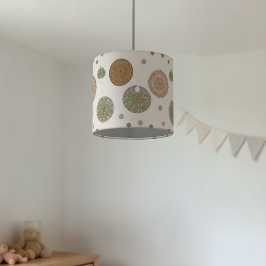 Cream Boho Mandala lampshade - 20cm x 18.5cm Ceiling - photo 2