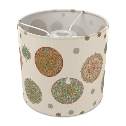 Cream Boho Mandala lampshade - 20cm x 18.5cm Ceiling - main photo