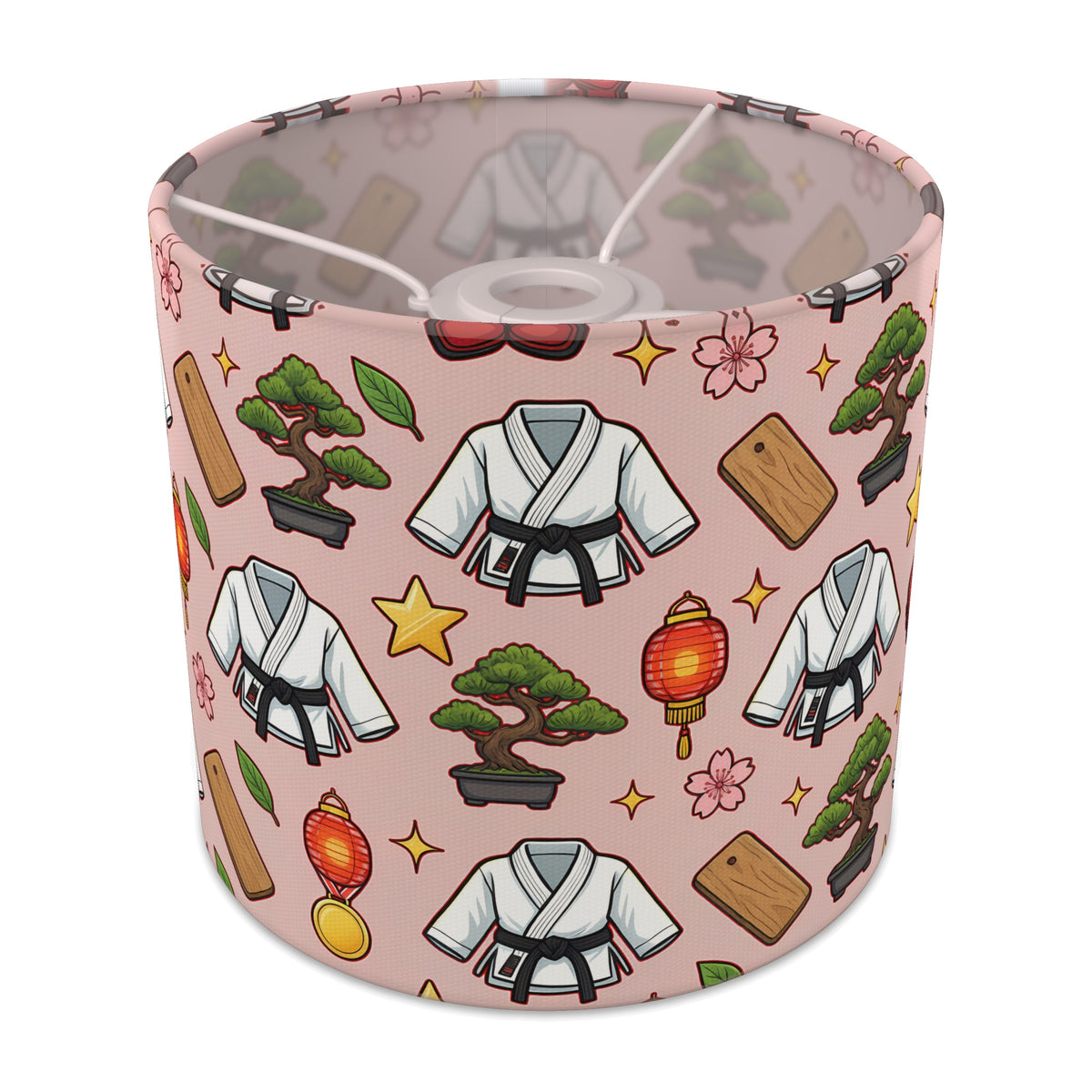 Red Little Dojo lampshade - 20cm x 18.5cm Ceiling - main photo