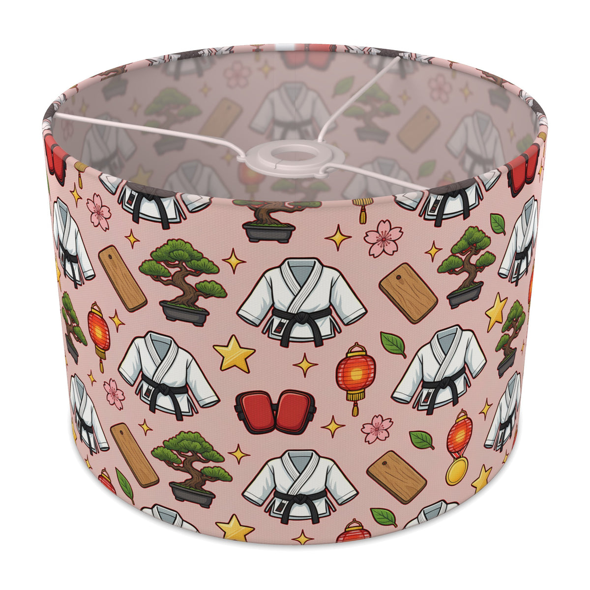 Red Little Dojo lampshade - 30cm x 21cm Ceiling
