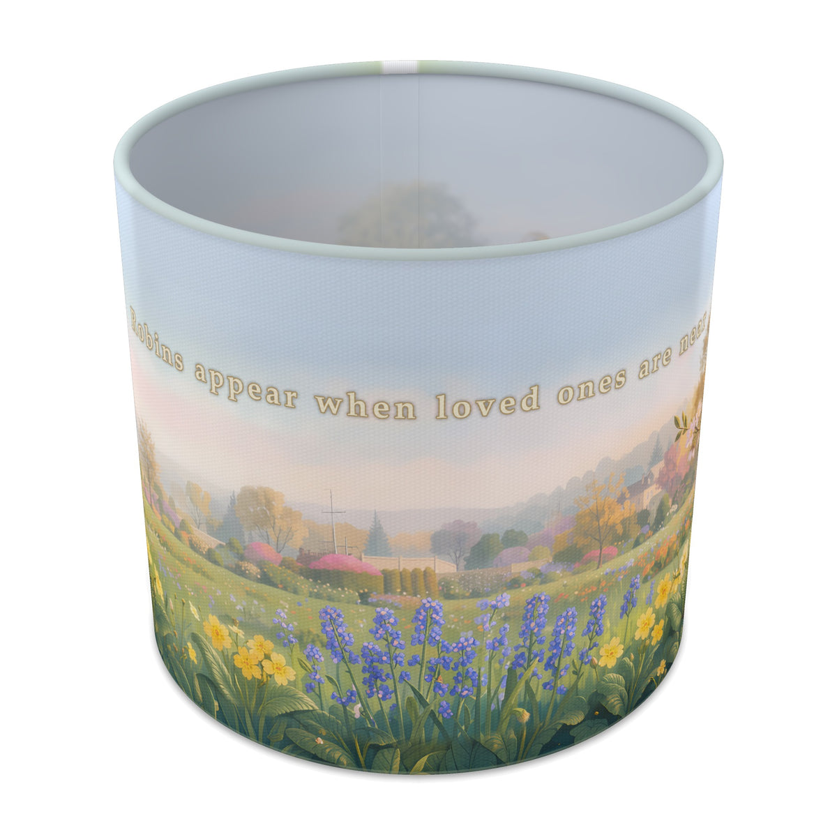 Spring Robin Memorial Robin lampshade - 20cm x 18.5cm Table