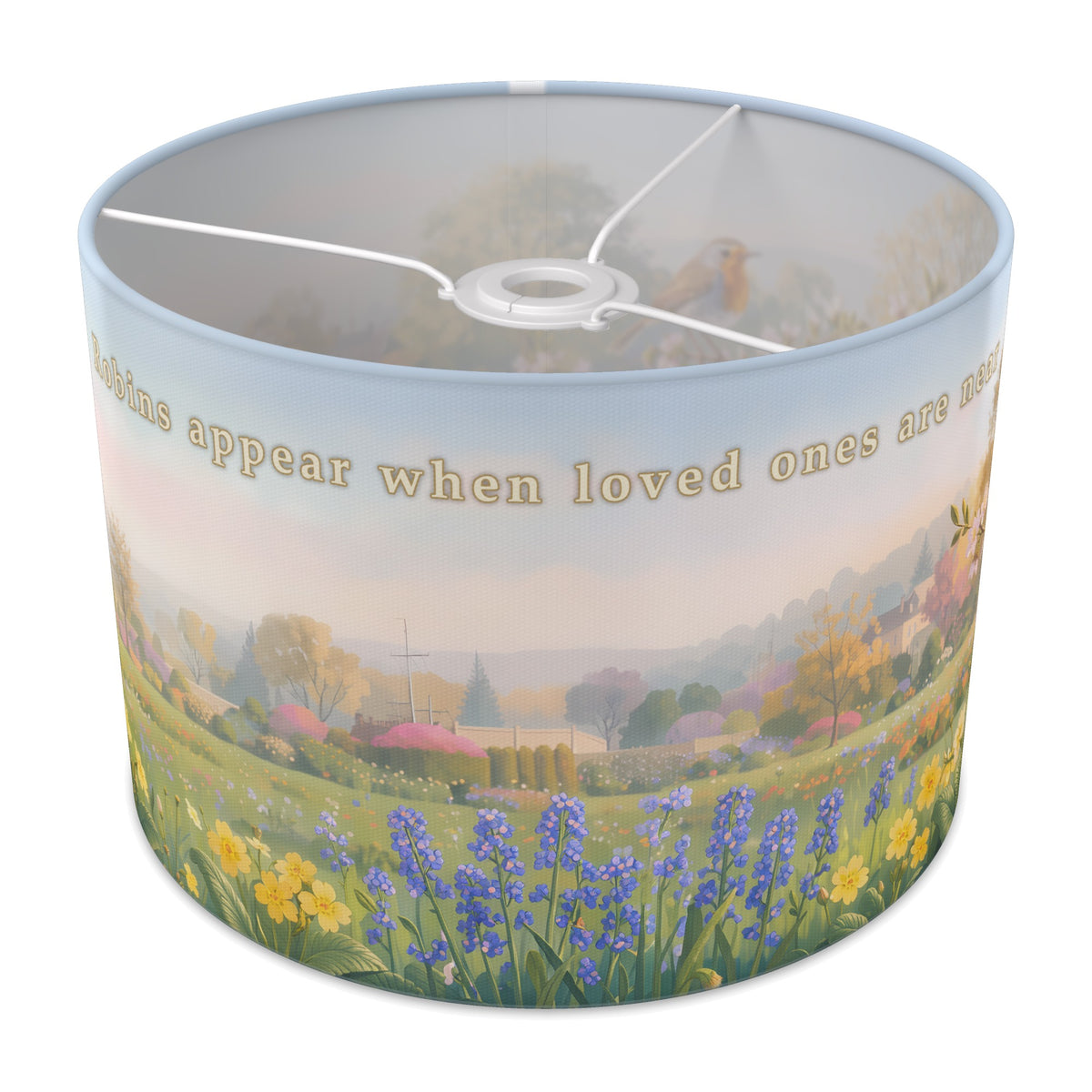 Spring Robin Memorial Robin lampshade - 30cm x 21cm Ceiling