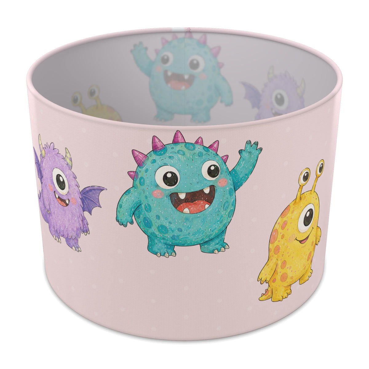Blush Monsters lampshade - 30cm x 21cm Table