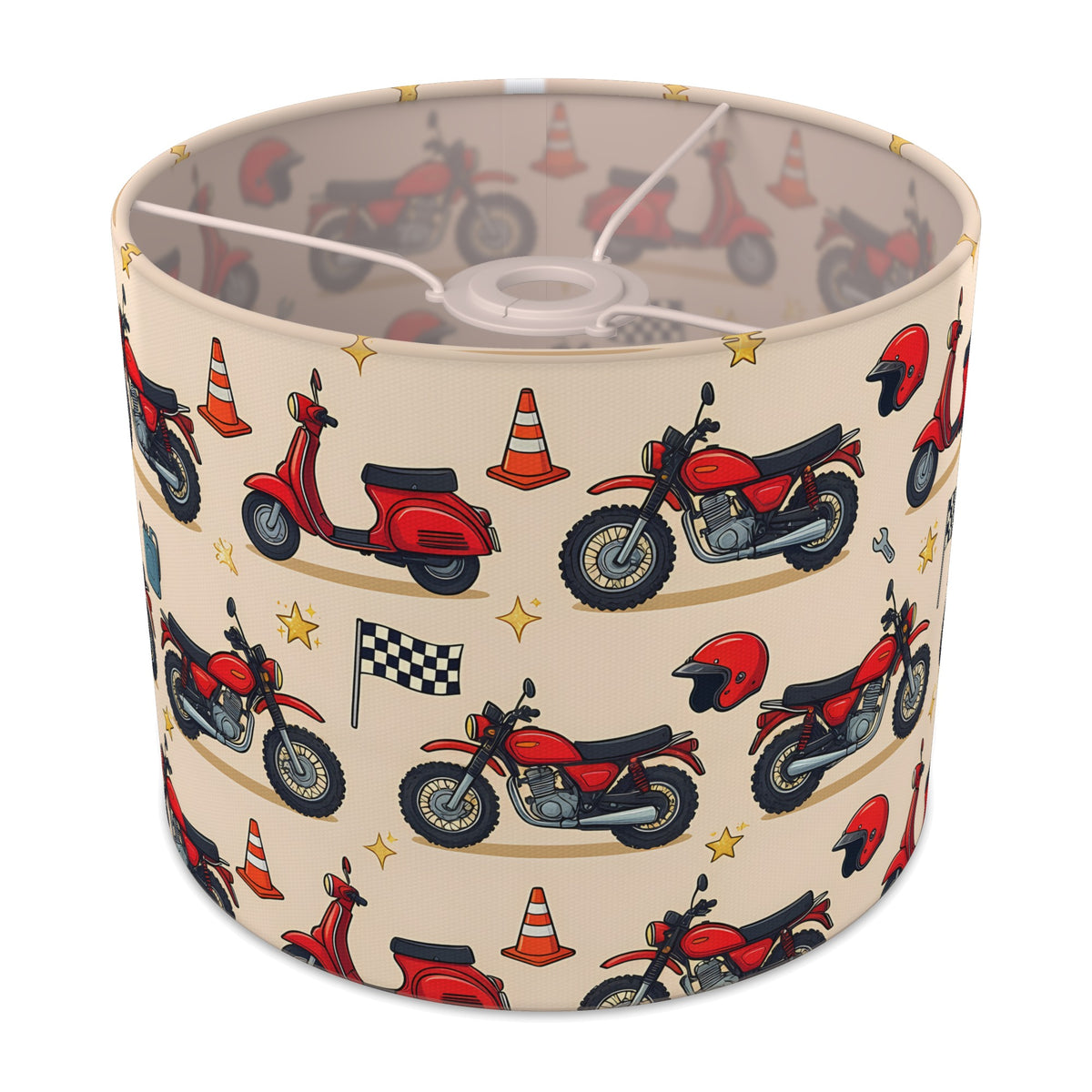 Sand Motorbike Mania lampshade - 25cm x 20cm Ceiling