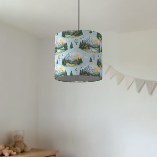 Sky Mountain Adventure lampshade - 20cm x 18.5cm Ceiling - photo 2