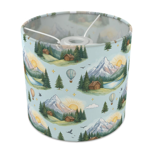Sky Mountain Adventure lampshade - 20cm x 18.5cm Ceiling - main photo