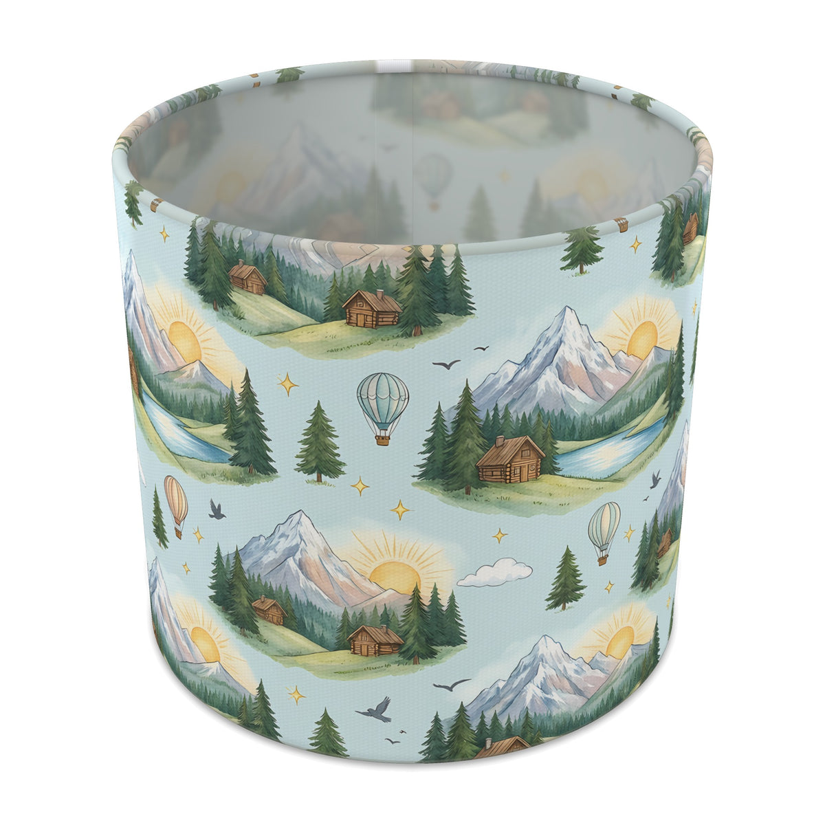 Sky Mountain Adventure lampshade - 20cm x 18.5cm Table