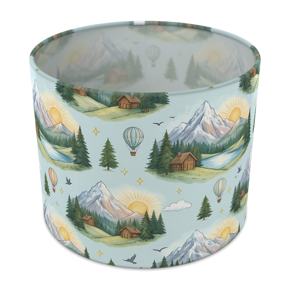 Sky Mountain Adventure lampshade - 25cm x 20cm Table