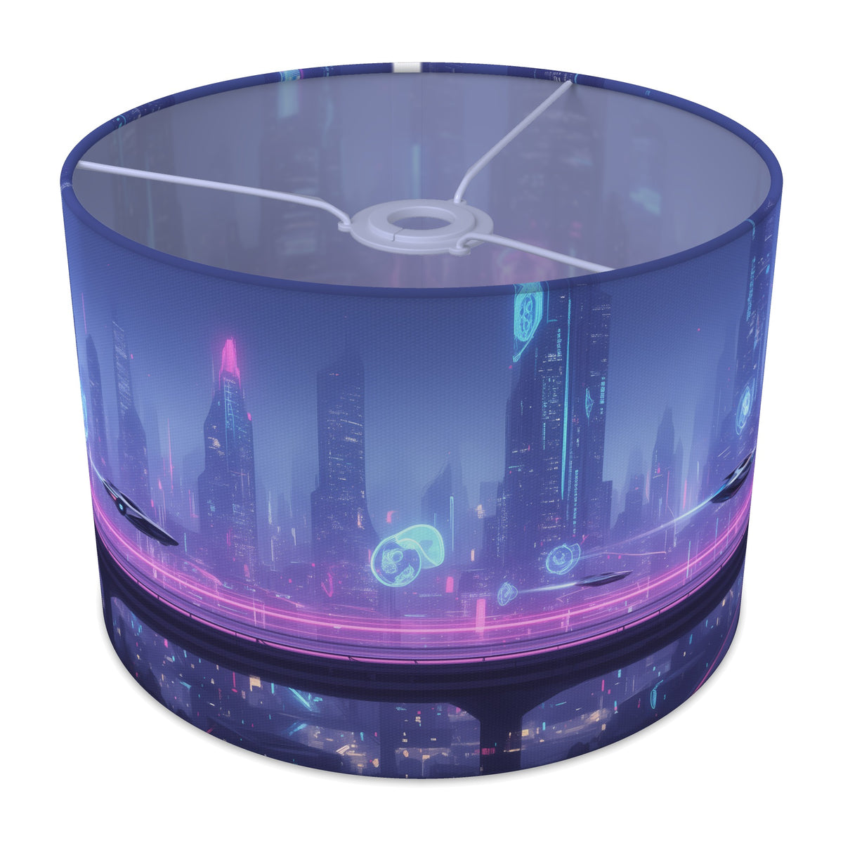 Cyber City Neon Gamer World lampshade - 30cm x 21cm Ceiling