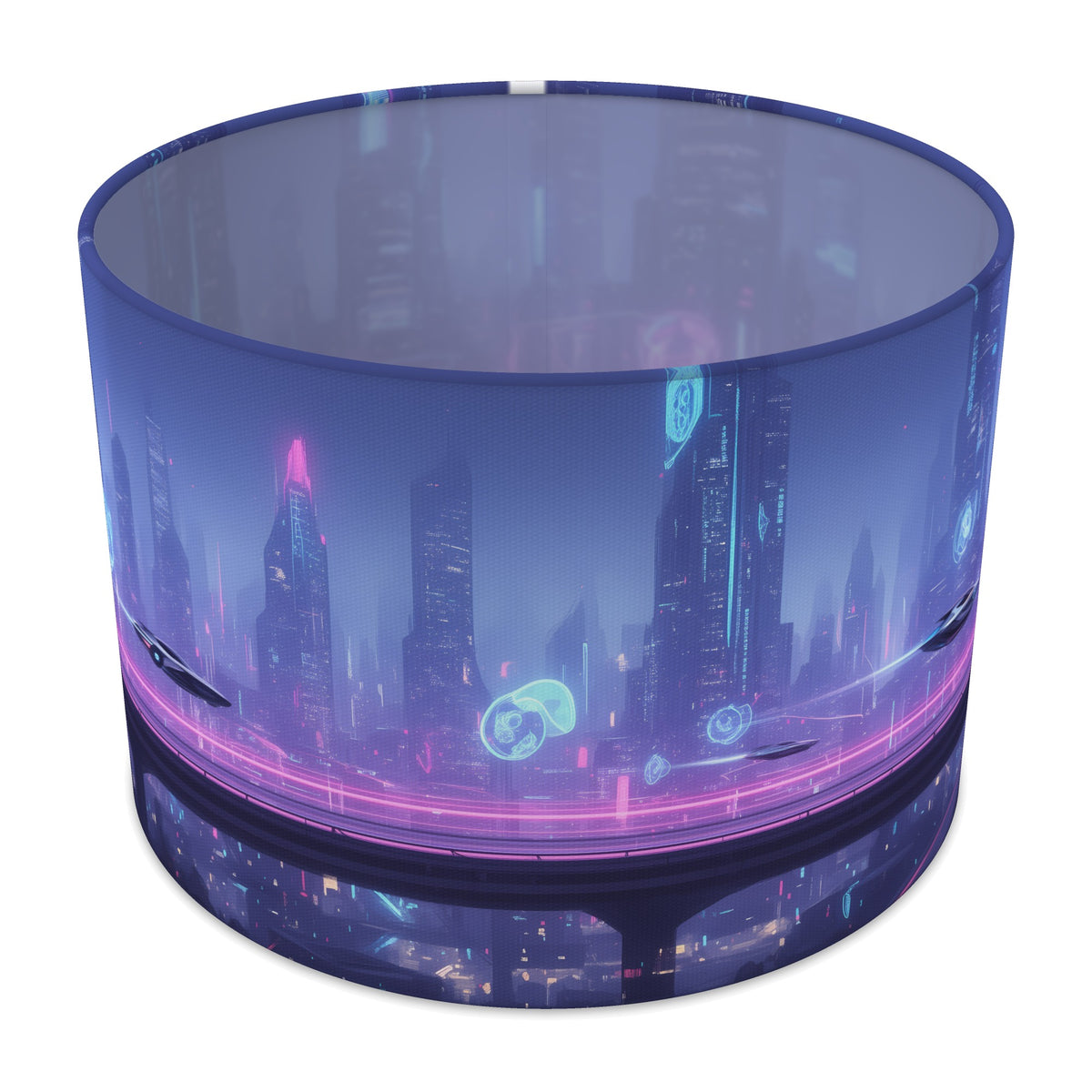 Cyber City Neon Gamer World lampshade - 30cm x 21cm Table