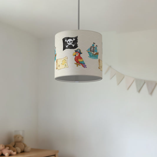 Cream Pirates lampshade - 20cm x 18.5cm Ceiling - photo 2