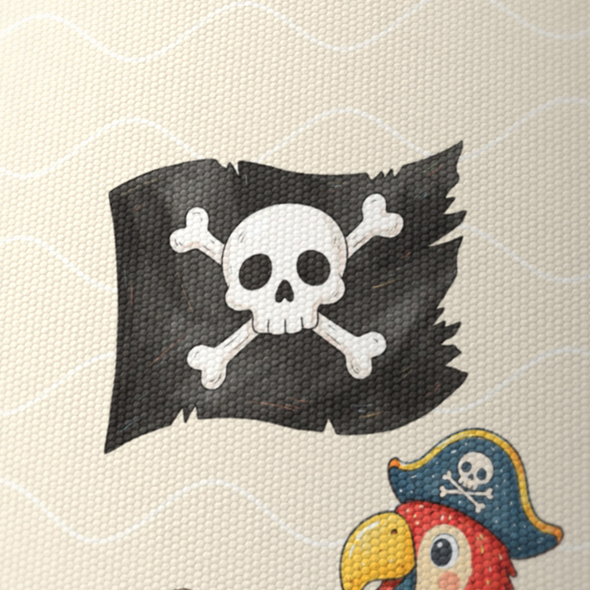 Cream Pirates lampshade - 20cm x 18.5cm Ceiling - photo 6