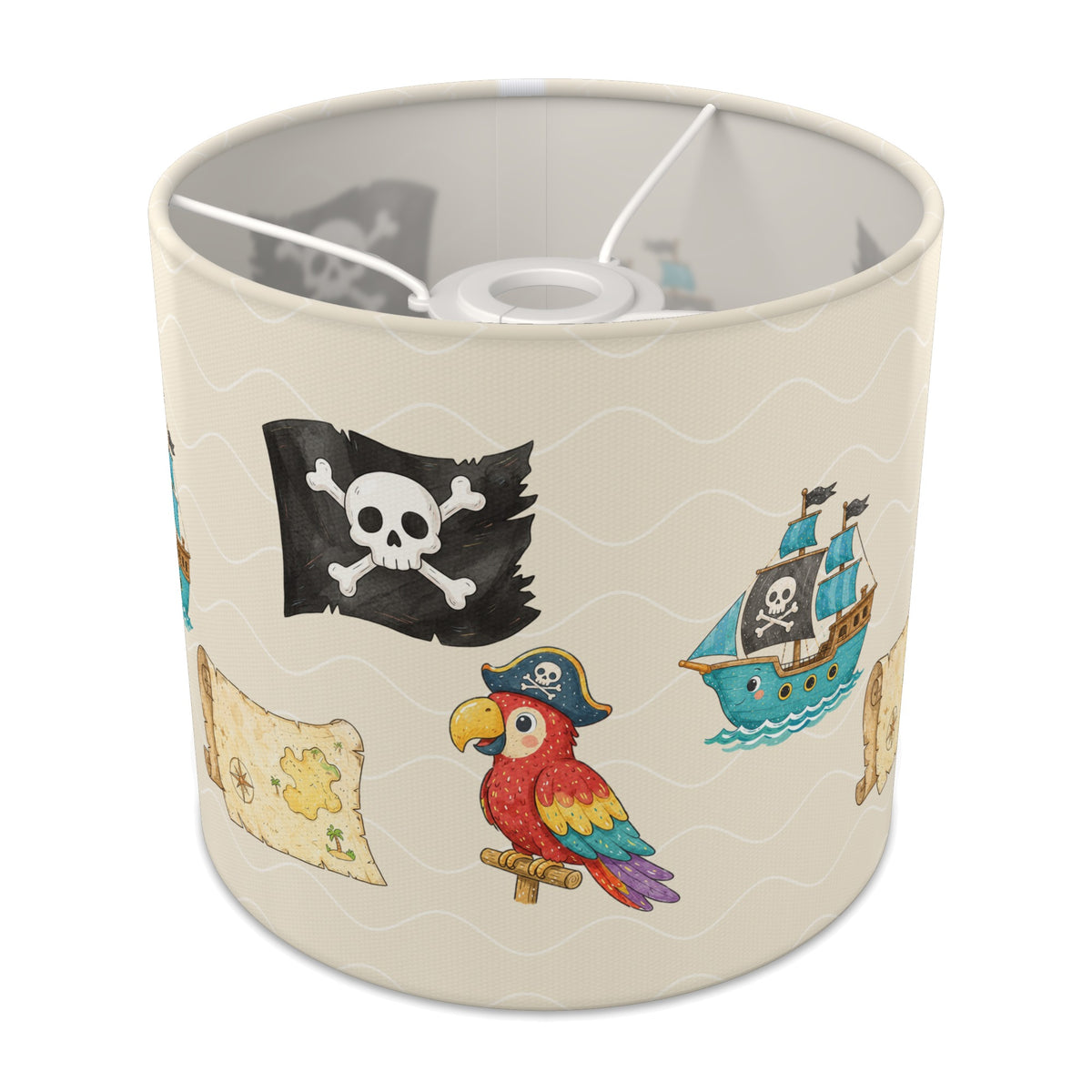 Cream Pirates lampshade - 20cm x 18.5cm Ceiling - main photo