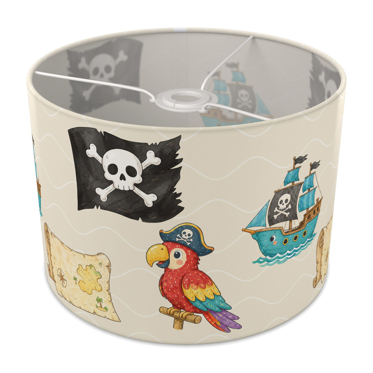 Cream Pirates lampshade - 30cm x 21cm Ceiling