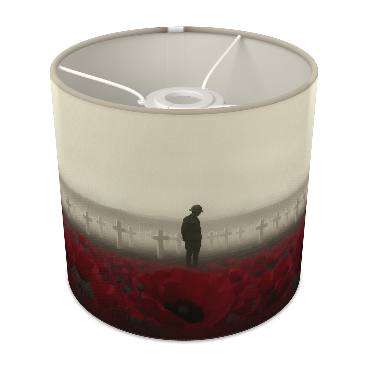 Lest We Forget wraparound lampshade - Fields of Remembrance