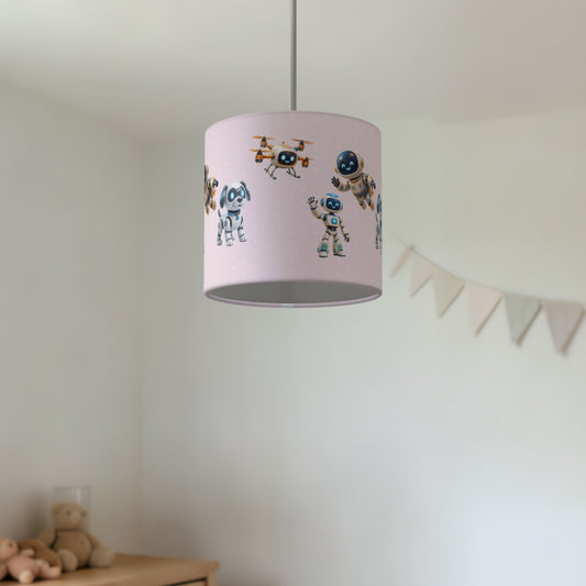 Blush Robots lampshade - 20cm x 18.5cm Ceiling - photo 2