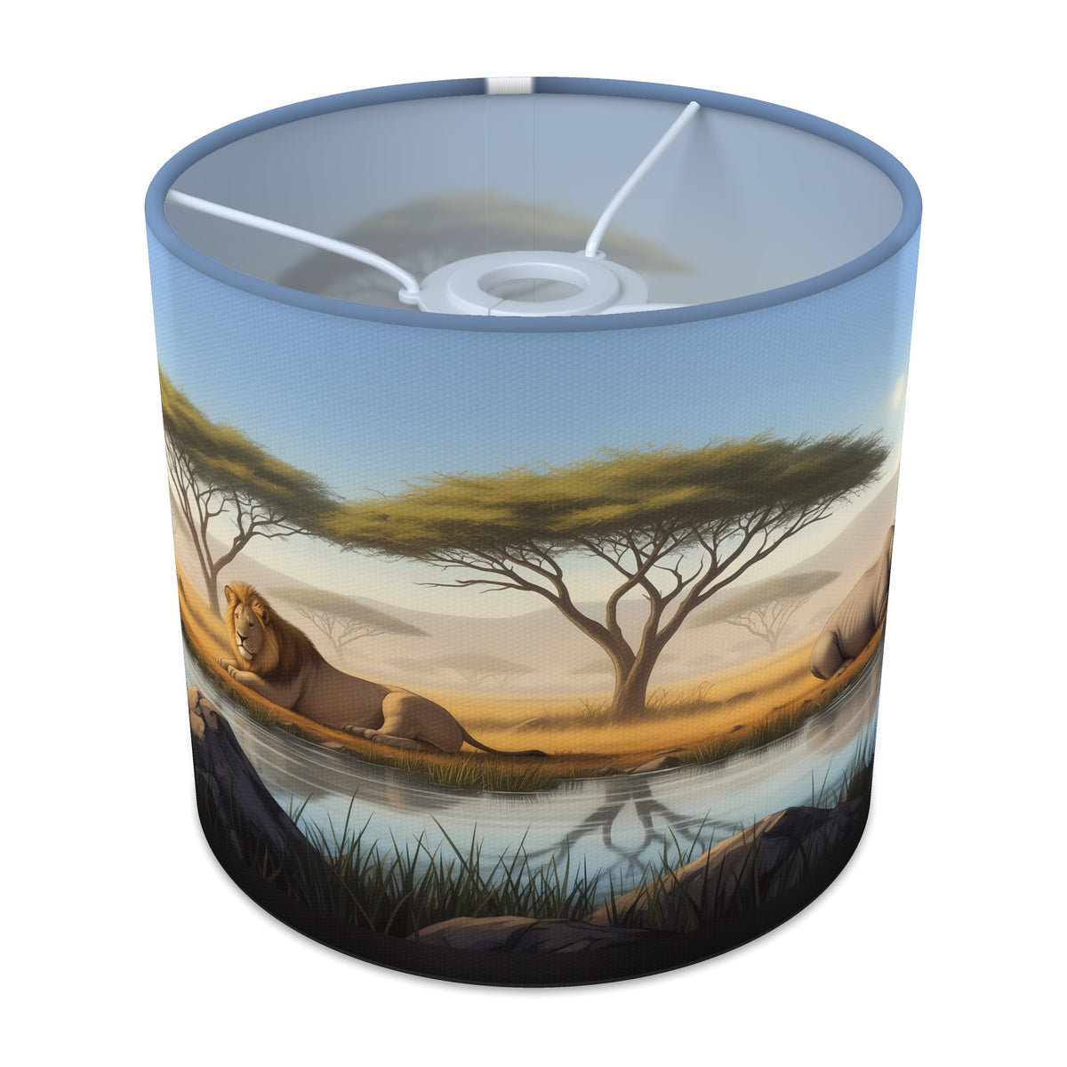 Savannah Safari wraparound lampshade - Waterhole