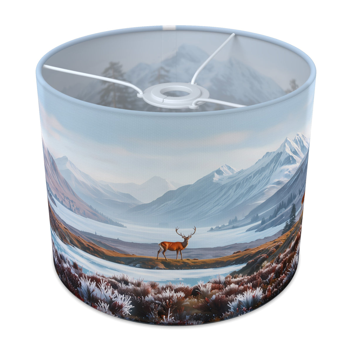 Snowy Peaks Scottish Highlands lampshade - 25cm x 20cm Ceiling