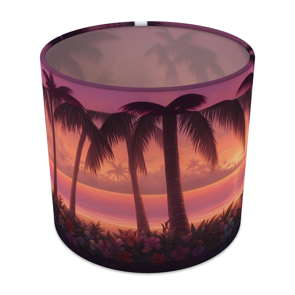 Island Sunset Tropical Island lampshade - 20cm x 18.5cm Table