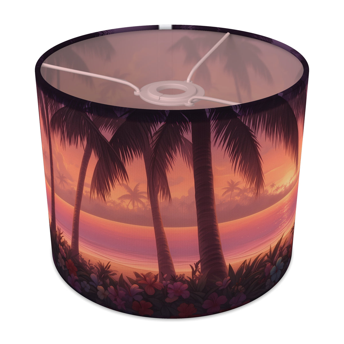 Island Sunset Tropical Island lampshade - 25cm x 20cm Ceiling