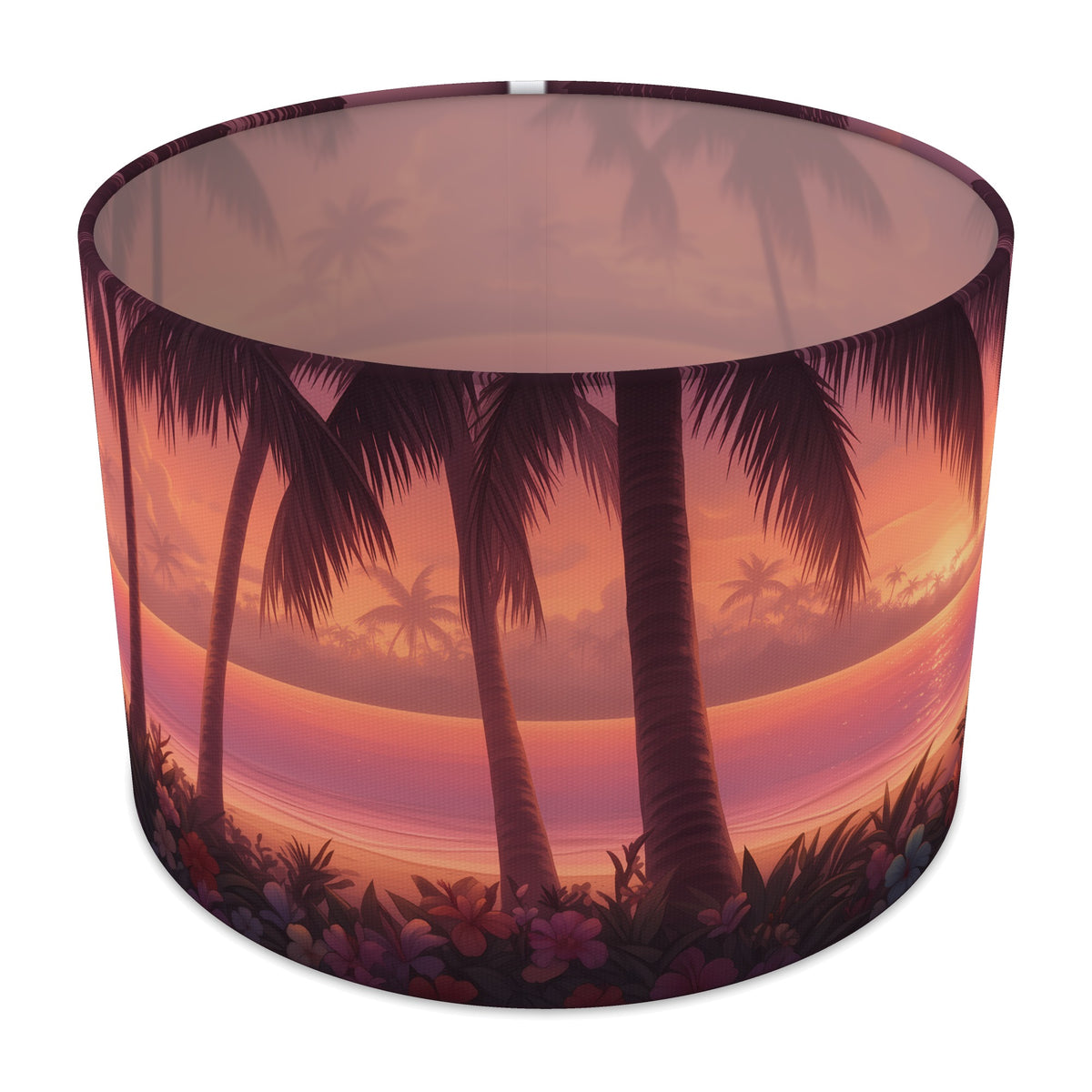 Island Sunset Tropical Island lampshade - 30cm x 21cm Table