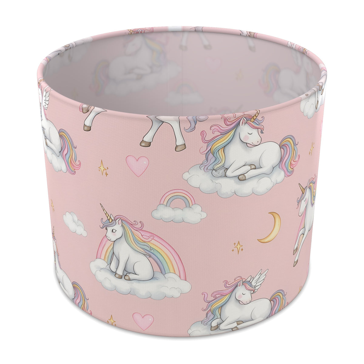 Blush Unicorn Dreams lampshade - 25cm x 20cm Table