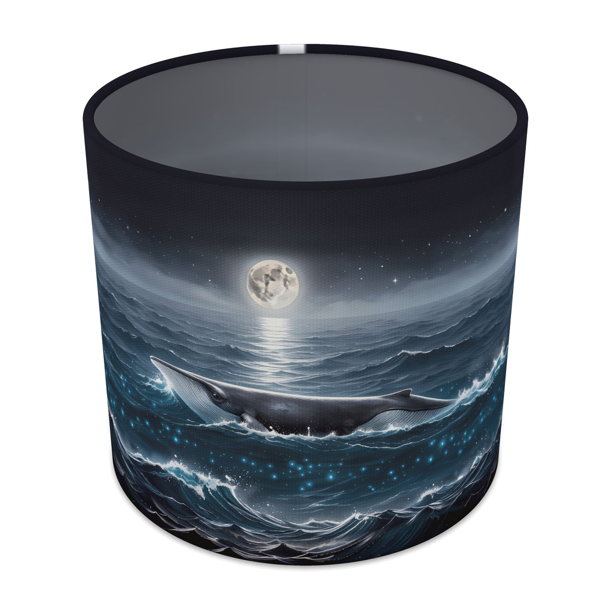 Moon Tide Whale Ocean lampshade - 20cm x 18.5cm Table